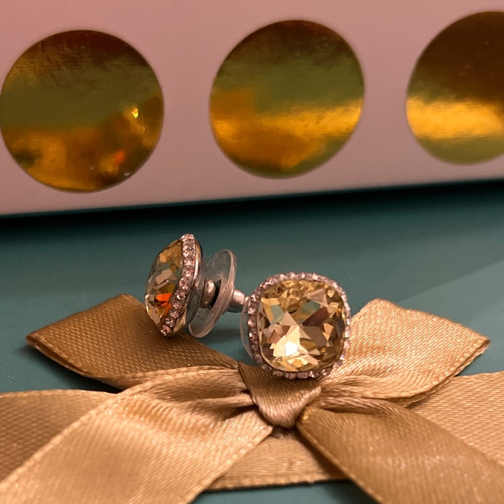 Yellow Stud Earrings